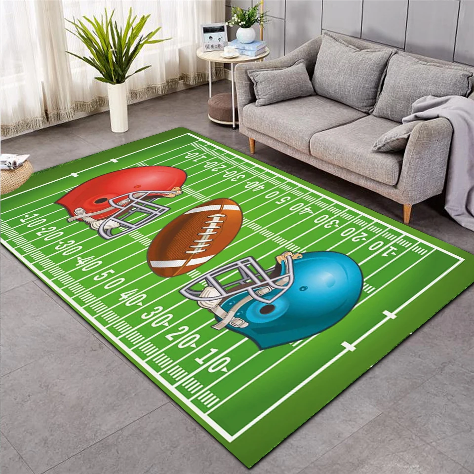 baseball green football carpet kids room soccer rug field parlor bedroom living room floor mats children large rugs home mat 008 free global shipping