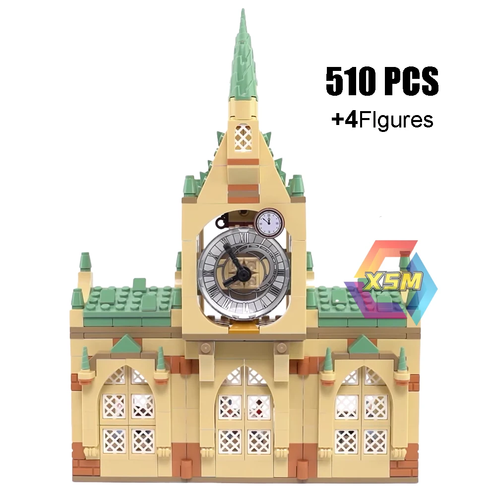 

New Magical Movies Harris School Hospital Wing 76398 Potter Model Building Blocks Kits Set Kids Toys For Children birthday Gifts