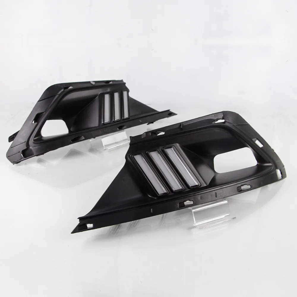 

led drl with signal Fog Lamp Daytime Running Driving Light For Toyota Corolla Altis 2017 truning light