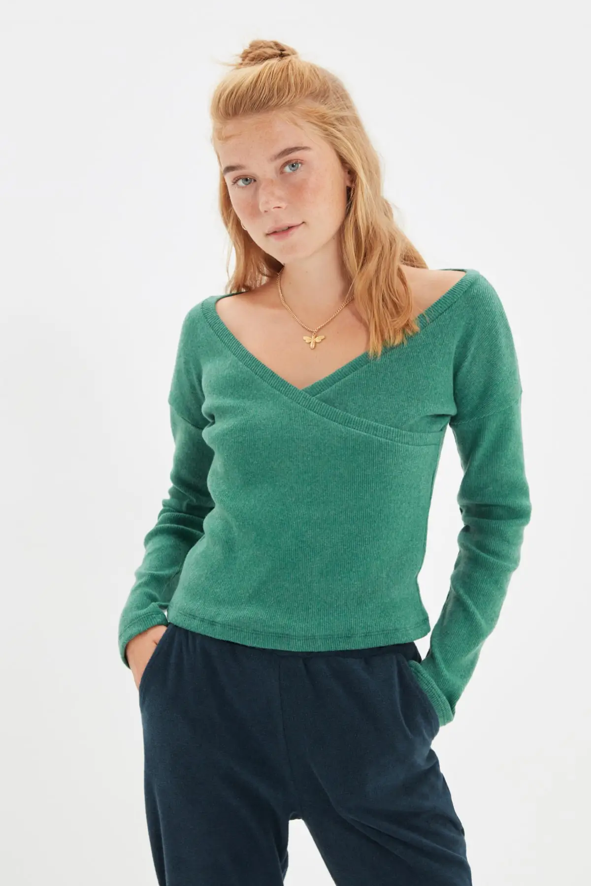 

Trendyol Fake Knitwear Knitted Blouse TWOAW22BZ0838