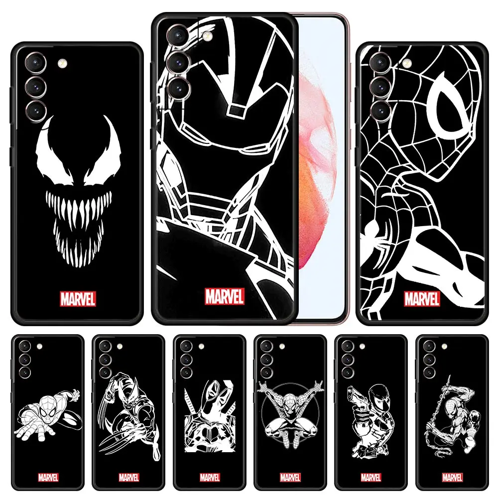 Чехол для телефона Marvel Железный человек Человек-паук Samsung Galaxy S20 FE 5G S21 Ultra S22 Plus S10 S9