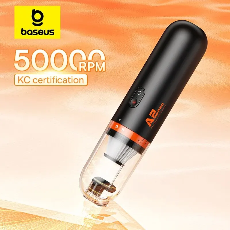 Автомобильный пылесос Baseus A2 Pro Mini Ручной автоматический с мощным всасыванием 6000