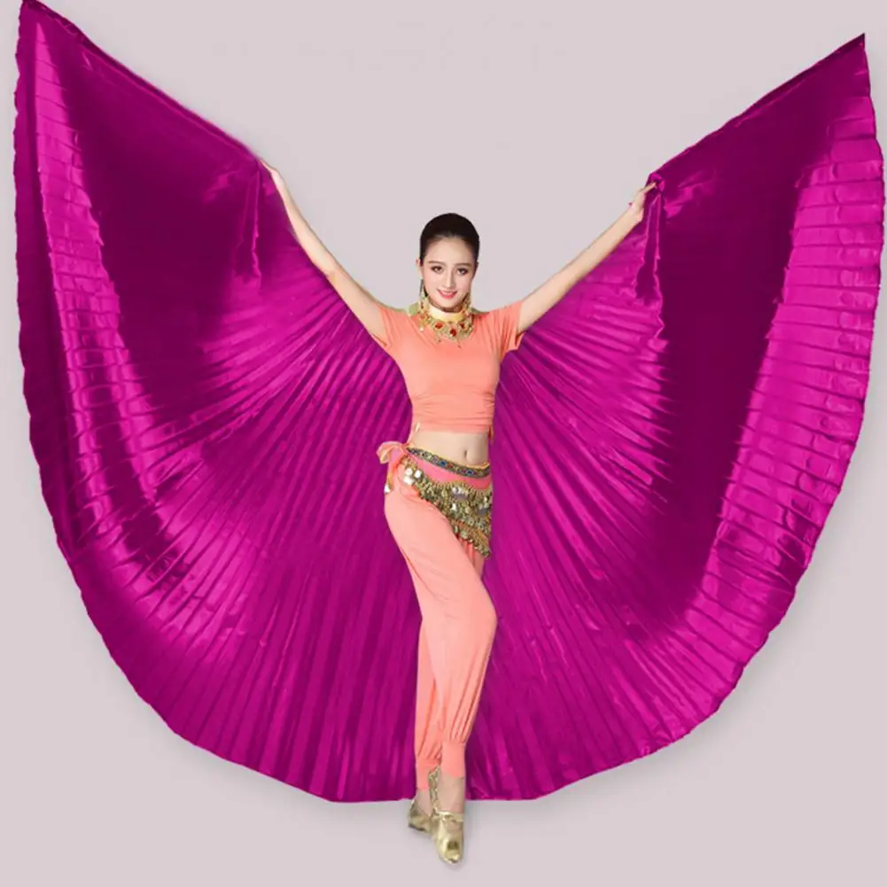 

Versatile Wing Accessory Eye-catching Belly Dance Wing Props for Parties Festivals Telescopic Rod Set Cosplay Costume