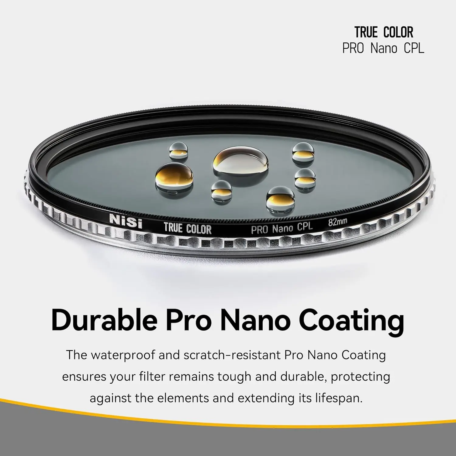 Фото Поляризационный фильтр NiSi True Color PRO Nano CPL 82 мм, без цветовых искажений, высококачественное оптическое стекло, технология Cine Sealed №4
