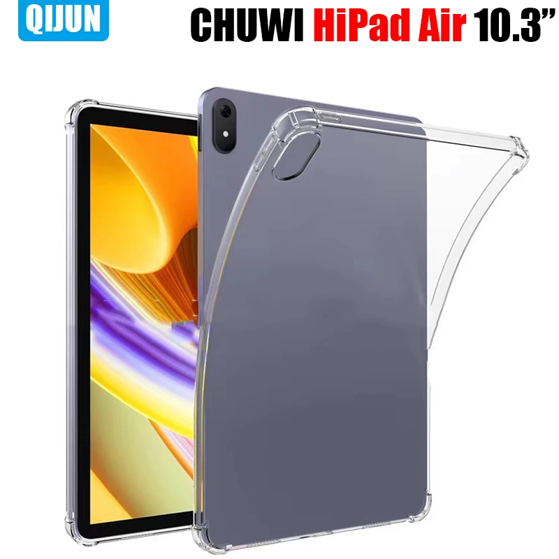 

Tablet Case For CHUWI HiPad Air 10.3" 2022 TPU Transparent Silicone soft Cover Airbag Protection capa fundas Drop resistance bag