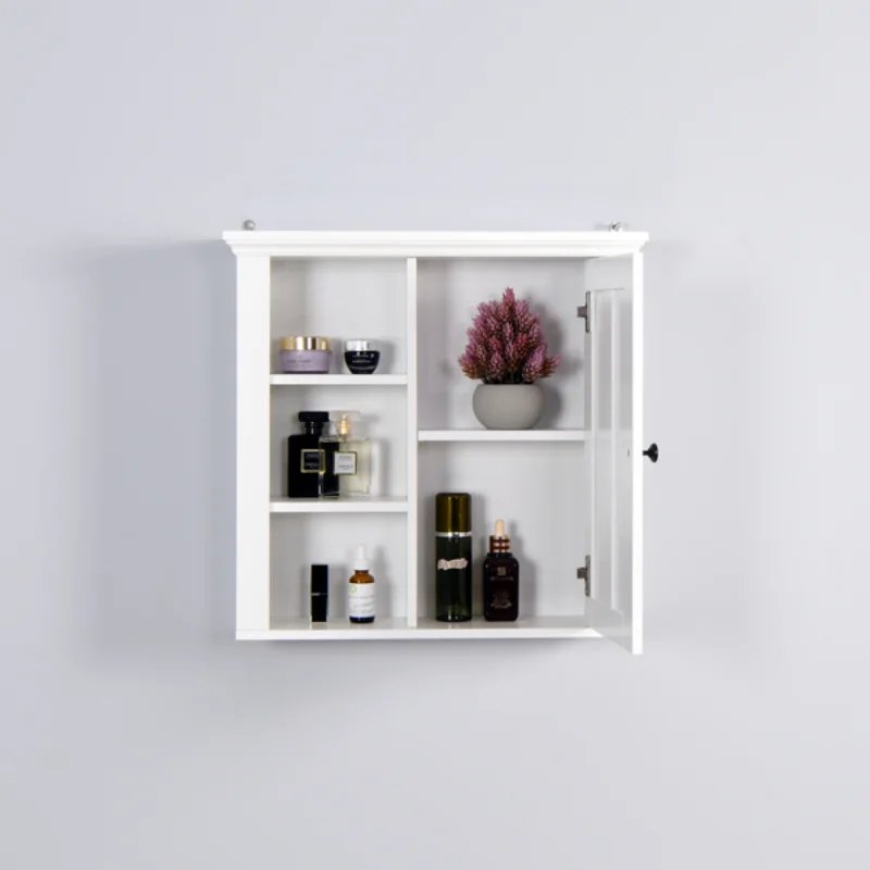

Bathroom Wooden Wall Cabinet with A Door[US Stock]