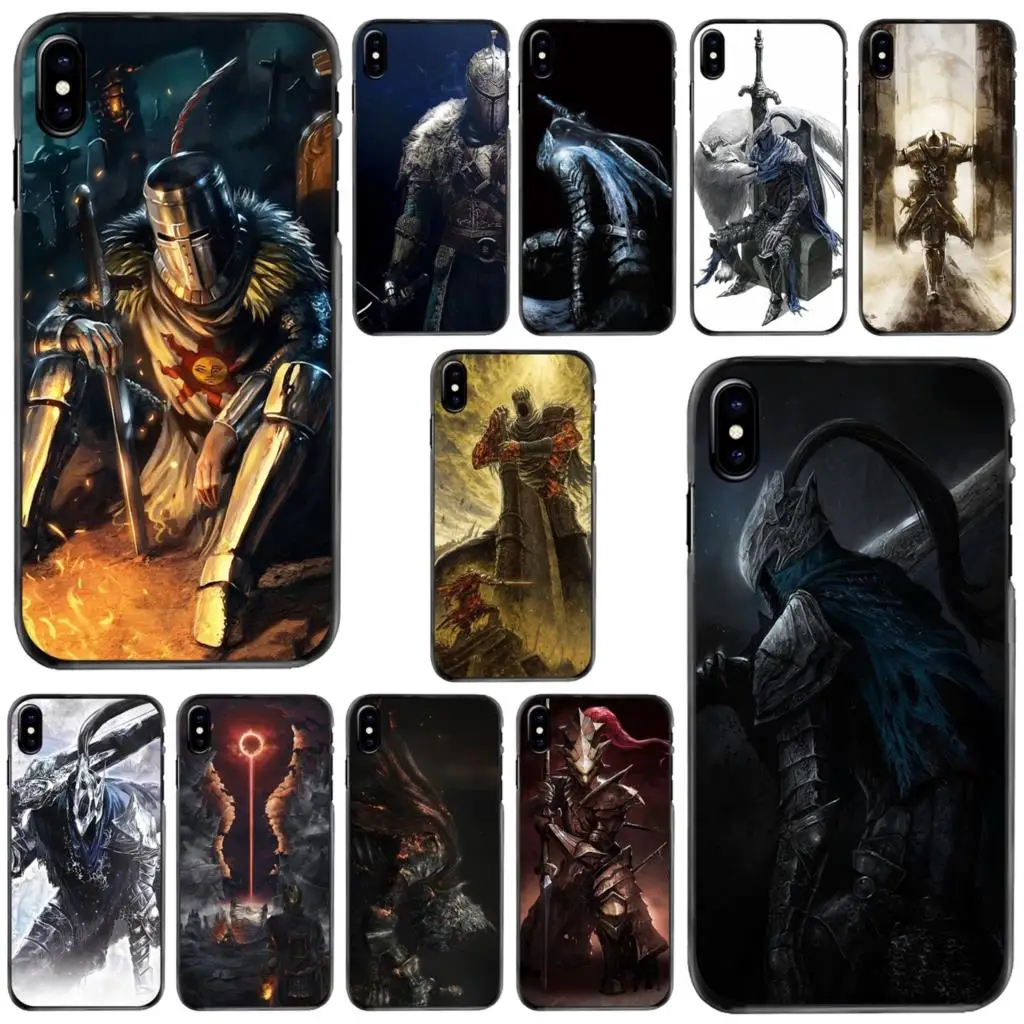 

For Apple iPhone 11 12 13 14 Pro MAX Mini 5 5S SE 6 6S 7 8 Plus 10 X XR XS Nameless King Dark souls 3 Games Hard Phone Skin Case