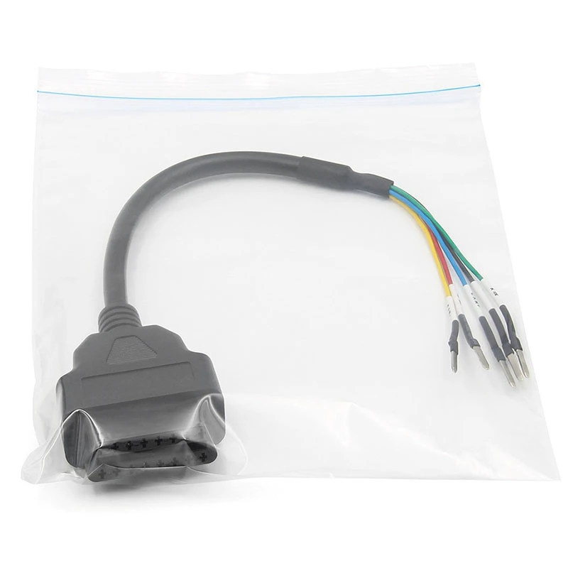 

16 Pin OBD OBD2 Female K Line CAN Line Jumper Tester Connector Car Diagnostic Extension Cable Cord Pigtail