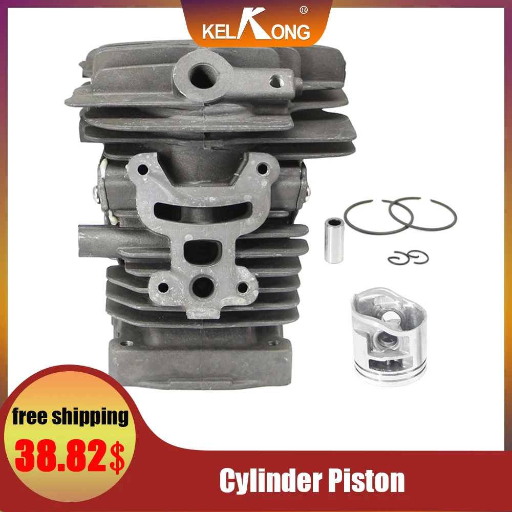

KELKONG Cylinder Piston Kit 38mm Ring Pin Clips Assembly Stihl MS171 181 181C 211Chainsaw Engine Replacement Parts#1139 020 1201