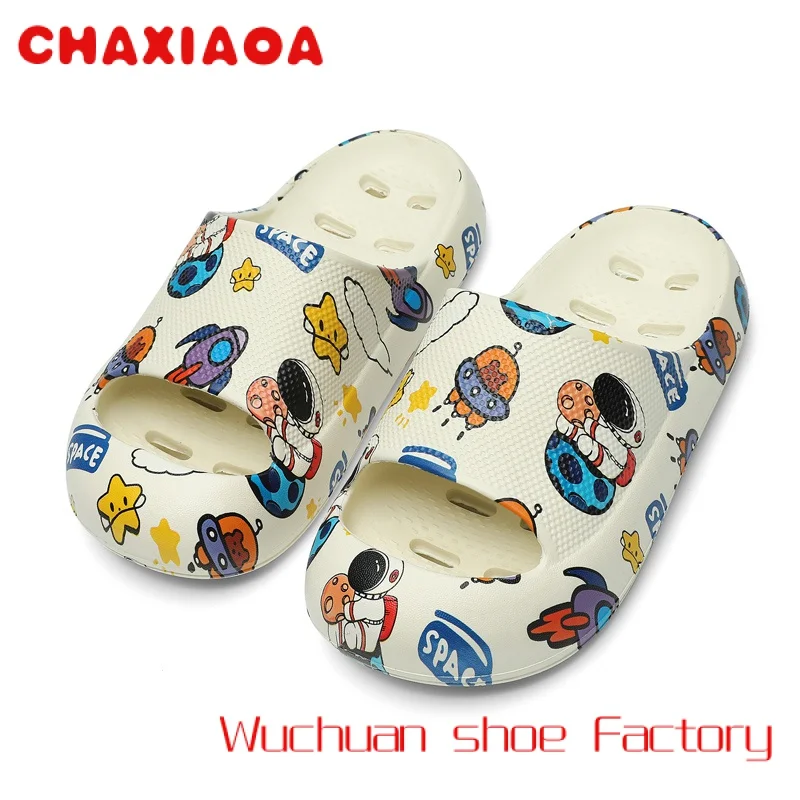 

New Style Retail Resale Unisex Bathing Sandals Children Home Hotel Hollow Leaky Kids Bathroom slippers