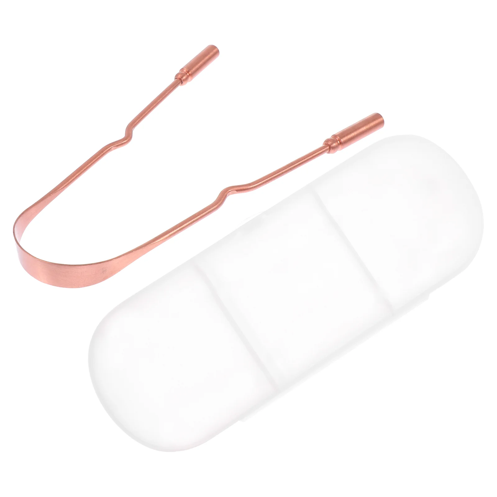 

1 Set of Portable Wear resistance Durable Sturdy Tongue Coating Tool Copper Brush for Oral Care