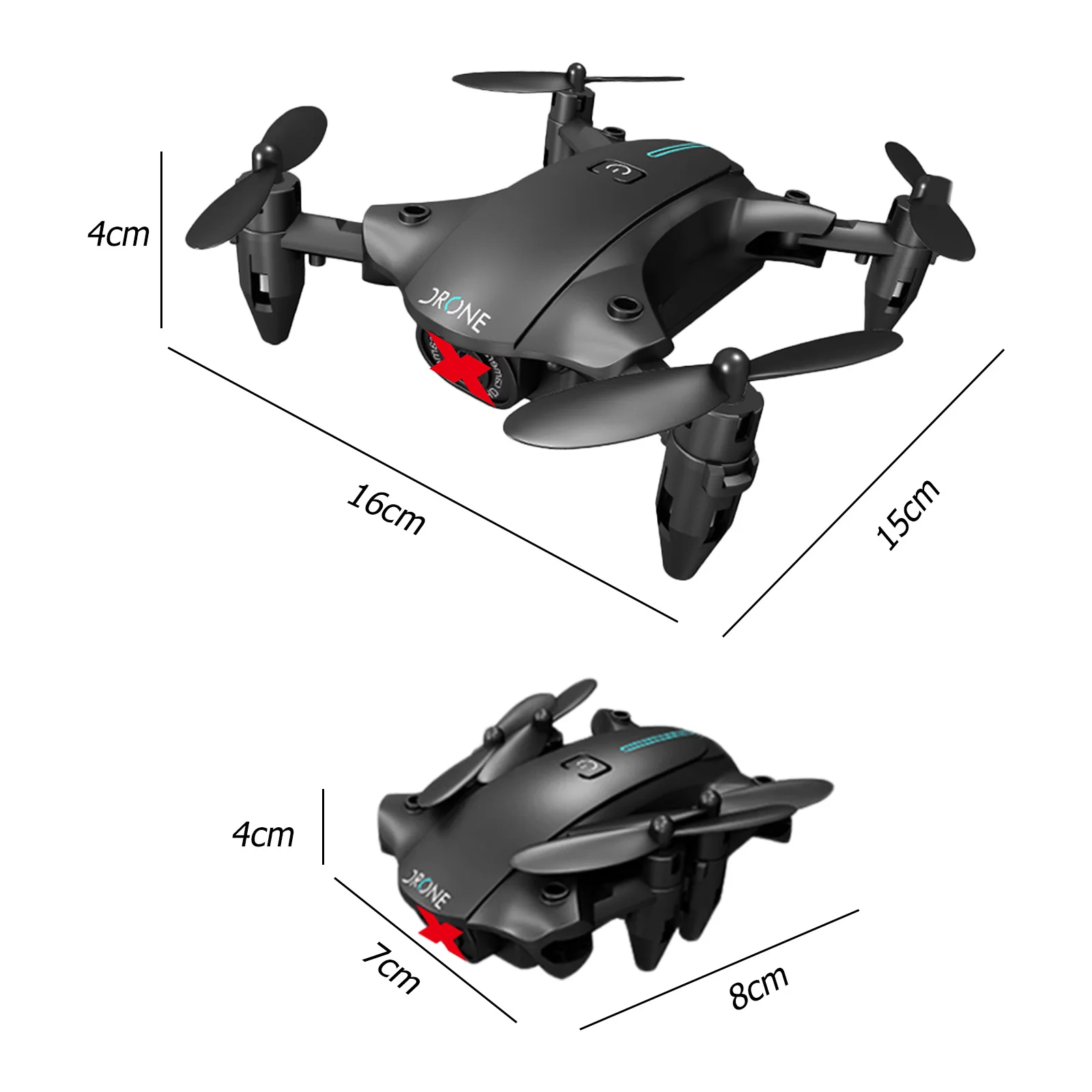 2.4ghz 4ch Rc Quadcopters Altitude Hold Foldable Quadcopters Toys 3d Flip Rc Quadcopter Drone Speed Regulation Fly for Beginners images - 6