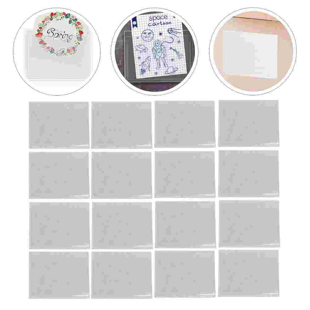 20 Pcs Cards Pouches Plastic Tabs Cards Covers Pass Box Label Pouch Plastic Tags