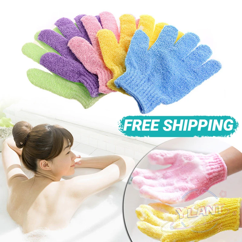 

Shower Peeling Exfoliating Mitt Scrub Glove Back Skid Resistance Body Massage Sponge Wash Skin Moisturizing Spa Bath Glove