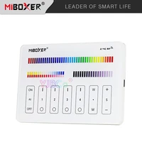 miboxer italian standard 4 zone rgbcct touch panel m4 dc3 3v 2 4g wireless controller transmitting rf remote tempered glass