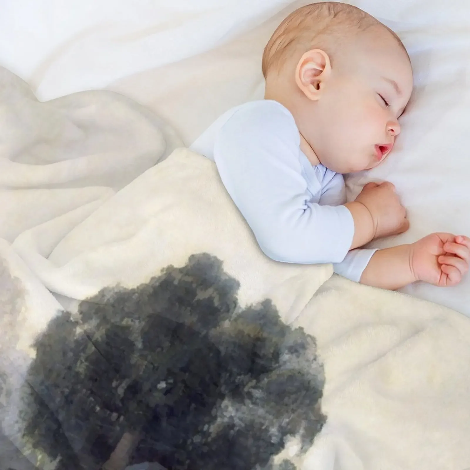 Одеяло с принтом Весна Мороз от Elioth