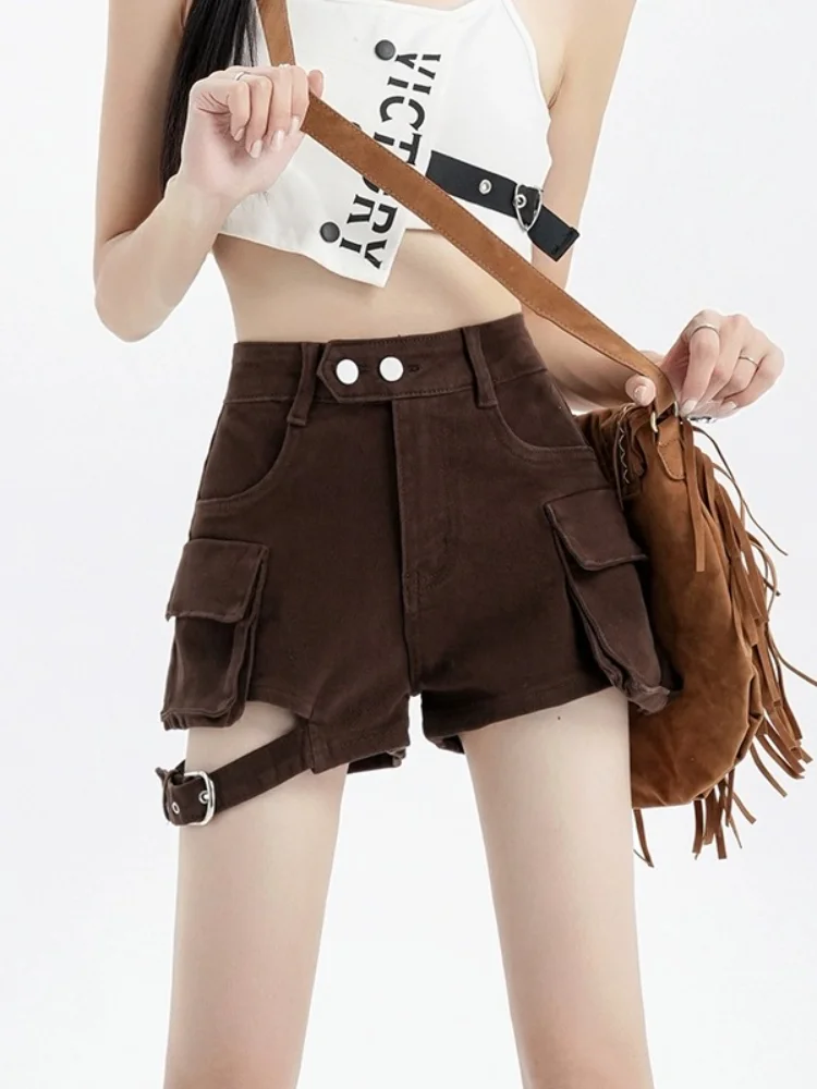 ADAgirl Sexy Denim Shorts Women Hip Hop Punk Harajuku Short Pants Korean Streetwear Ladies Shorts Grunge Clothing for Summer New