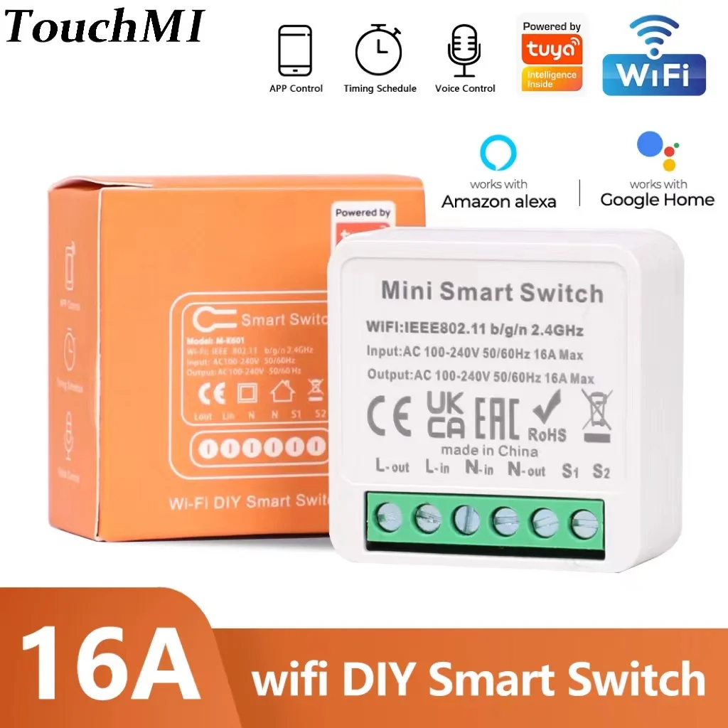 

Умный релейный модуль TouchMI Tuya Mini с поддержкой Wi-Fi