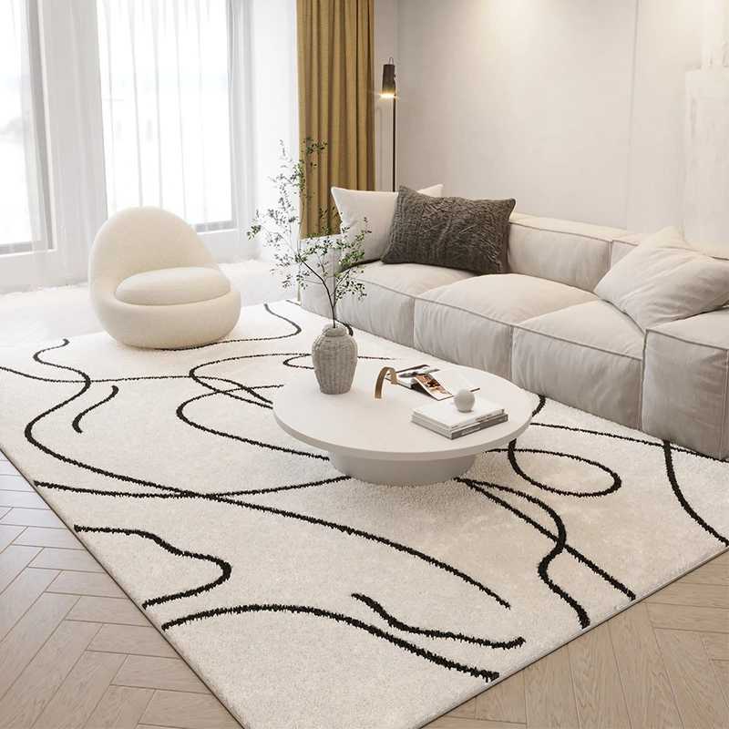 Nordic Ins Style Light Luxury Carpets Home Living Room Decoration Rugs Indoor Cloakroom Carpet Lounge Sofa Thickened Plush Rug