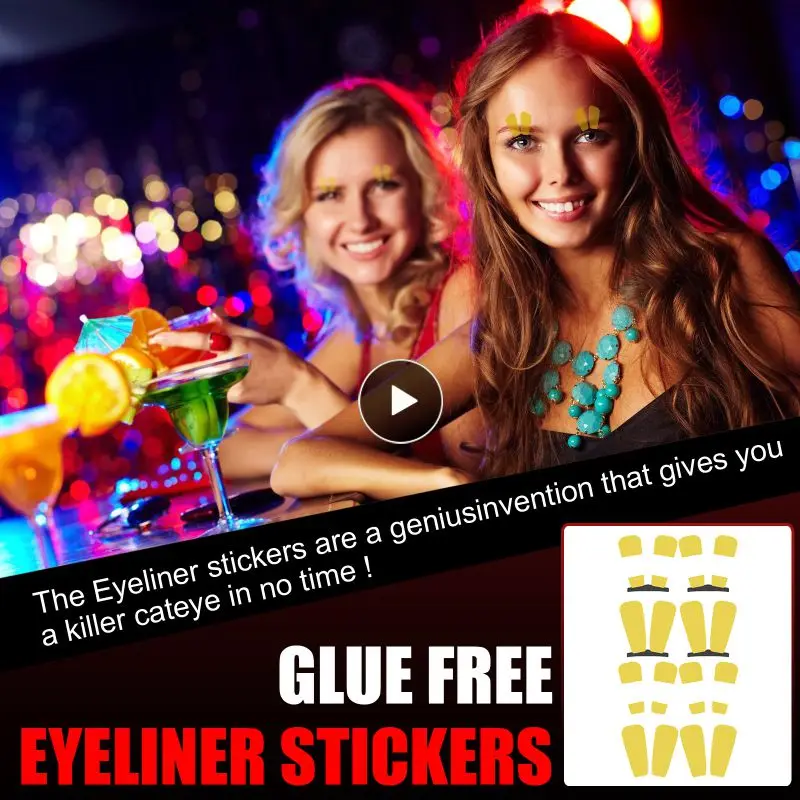

Halloween Rabbit Eye Sticker Christmas Eye Makeup Sticker Europe America Cute Tattoo Sticker Decoration Waterproof Party Sticker