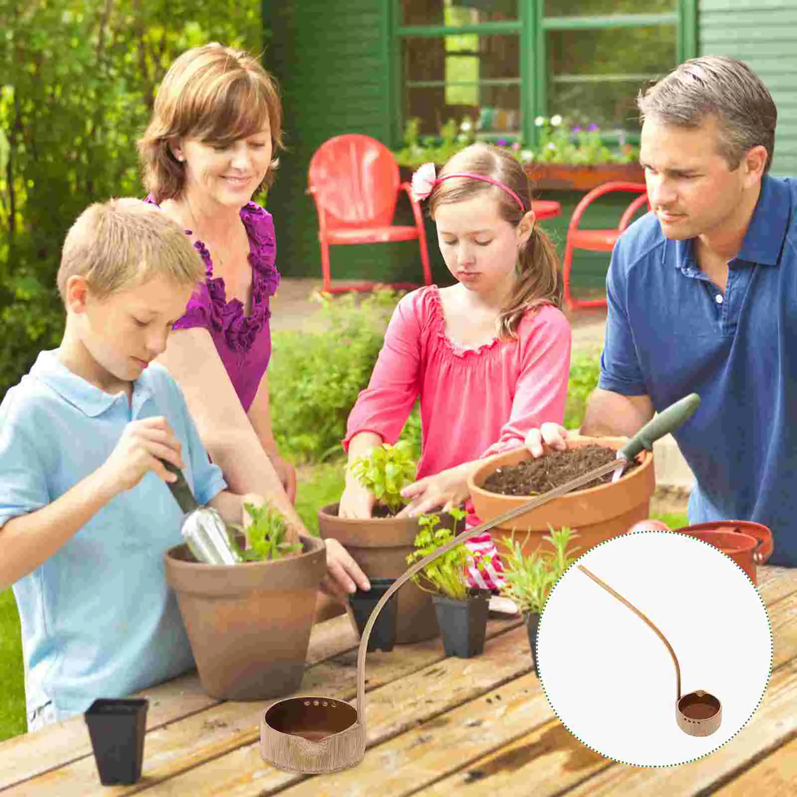 

Home Water Dispenser Bamboo Spoon Long Handle Household Ladle Scoop Baby