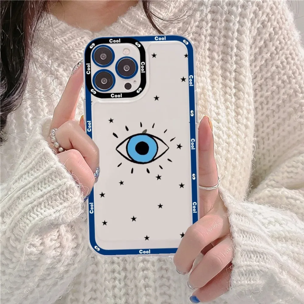 Lucky Eye Blue Evil Print Phone Case For Redmi 7 8 9 A Note 5 10 11 Pro Max 4G 5G Funfas