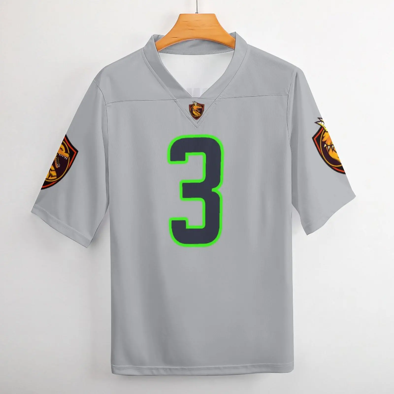 Винтажная футболка для регби команды Seattle No 3 футболки занятий футболом |