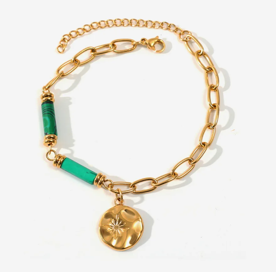 

DB4 Beads Energy Bracelet Natural Round Agates Onyx Stone Stretch Bracelet Bangles for Women Men Handmade Yoga Jewelry