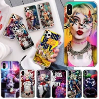 sexy girl harley quinn phone case for iphone 13 12 11 pro mini xs max 8 7 plus x se 2020 xr silicone soft cover