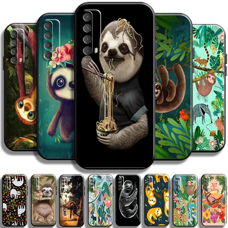 

Cute Cartoon Sloth Animal For Huawei P Smart Z P P Smart 2021 Smart 2019 P Smart 2020 Phone Case Back TPU Shell Cover