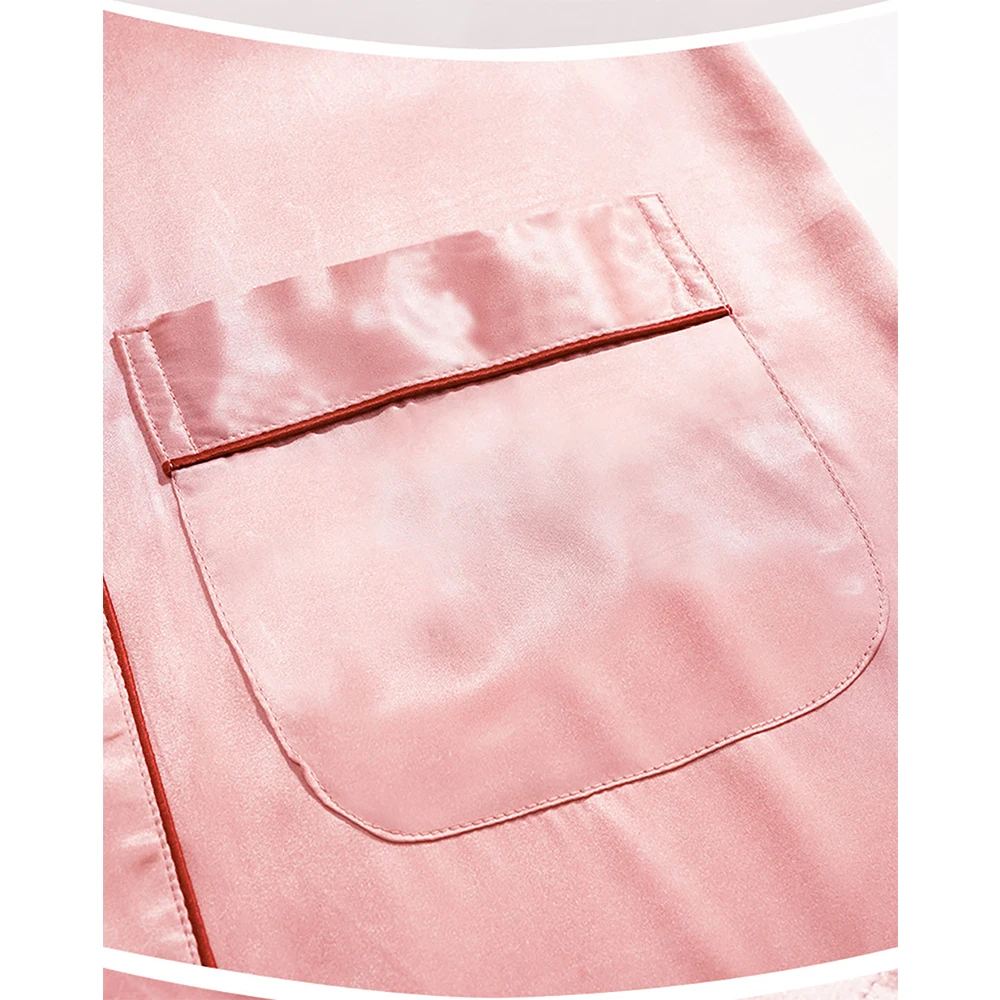 Sexy Long Robe With Two Pockets Women's Bride Kimono Satin Robe Summer Loose Thin Ice Silk Night Dress Bridesmaid Dressing Gown