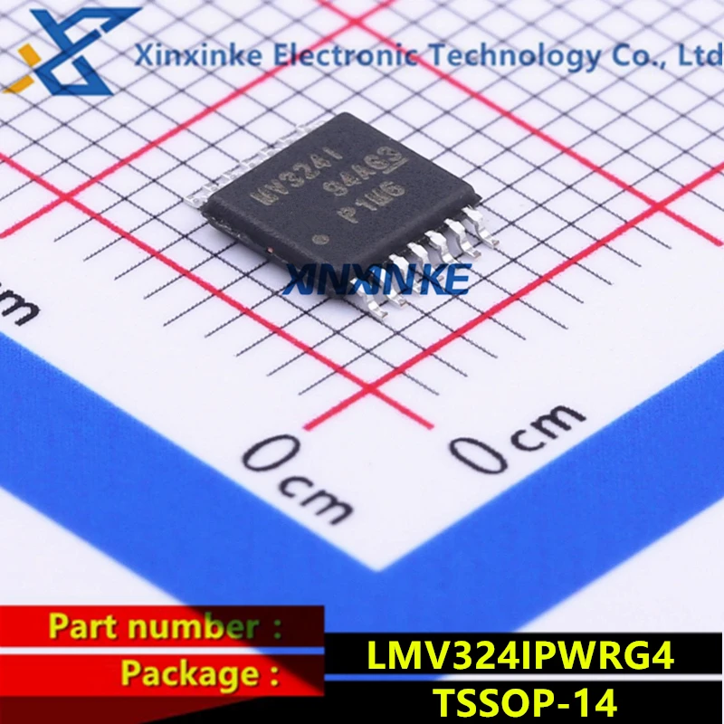

LMV324IPWRG4 MV324I TSSOP-14 Operational Amplifiers Chip Op Amps Quad Low-Voltage Rail-to-Rail Out Brand New Original