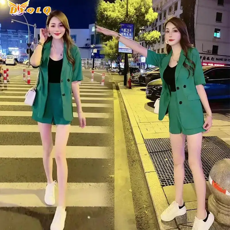 

Single/suit Fashion Suit Female 2022 Summer New Korean Version of The Western Style Casual Suit Shorts Two-piece Female Summer