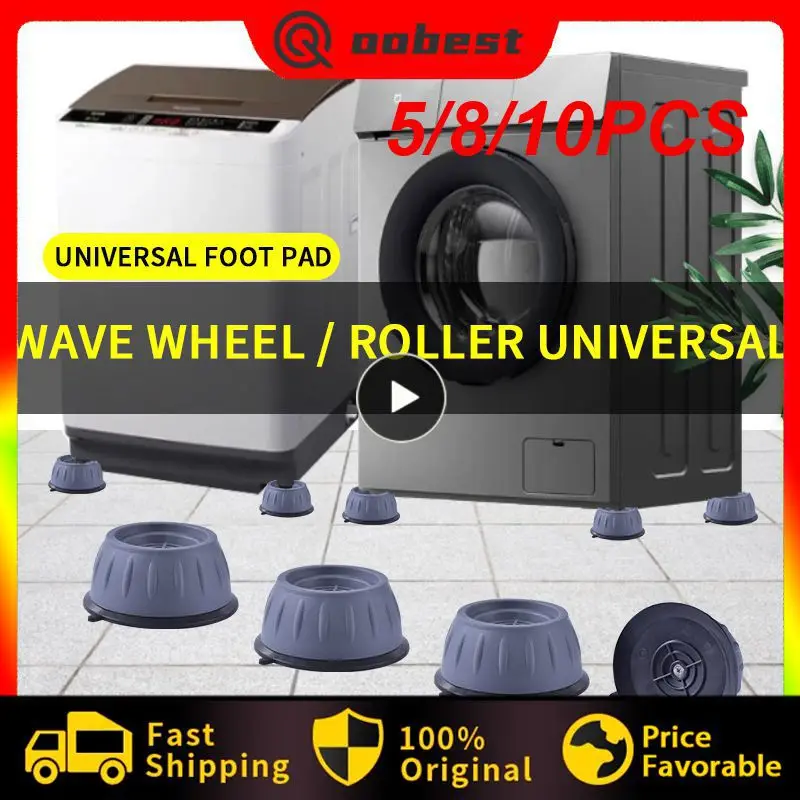 

10PCS Anti-vibration Foot Pad Washing Machine Rubber Pad Anti-vibration Pad Clothes Dryer Refrigerator Base Fixed Non-slip Mat
