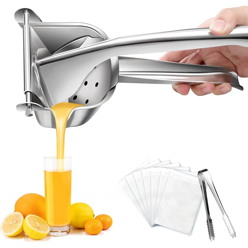 

Lemon Squeezer Juicer Stainless Steel -Juicer Hand Press - Lime Citrus Orange Squeezer Juicer-Manual Juicer-Fruit Juicer