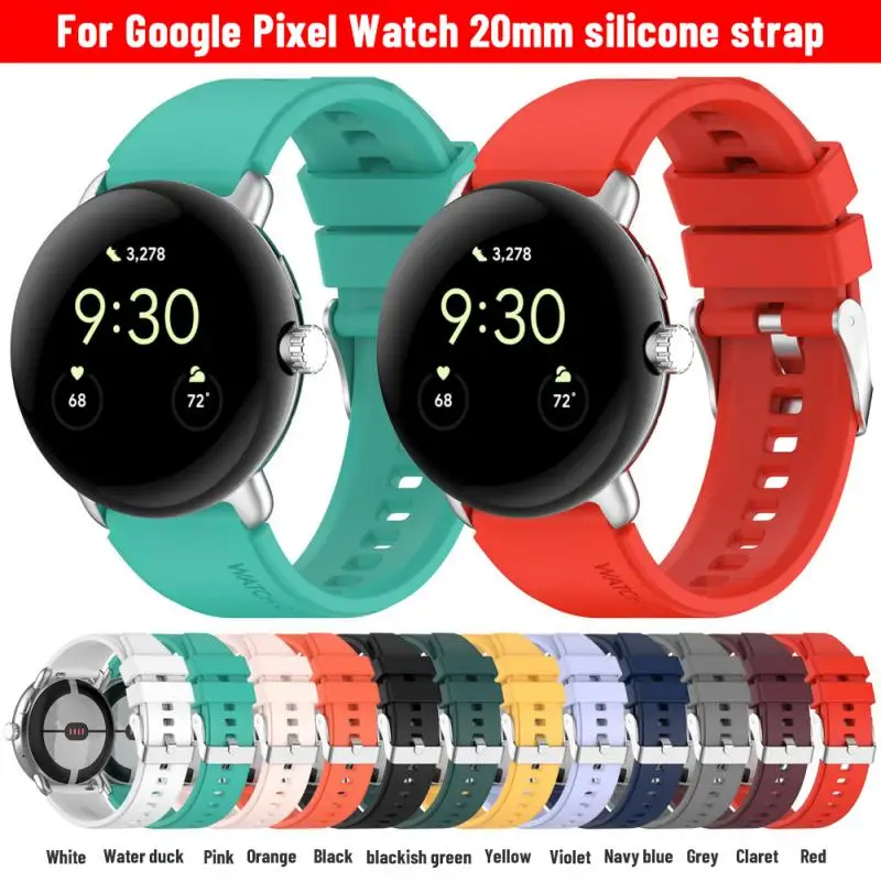 

Breathable For Google Pixel Watch Silicone Buckle Strap For Google Pixel Watch Band Pixel Watch Replace The Strap Watch Strap