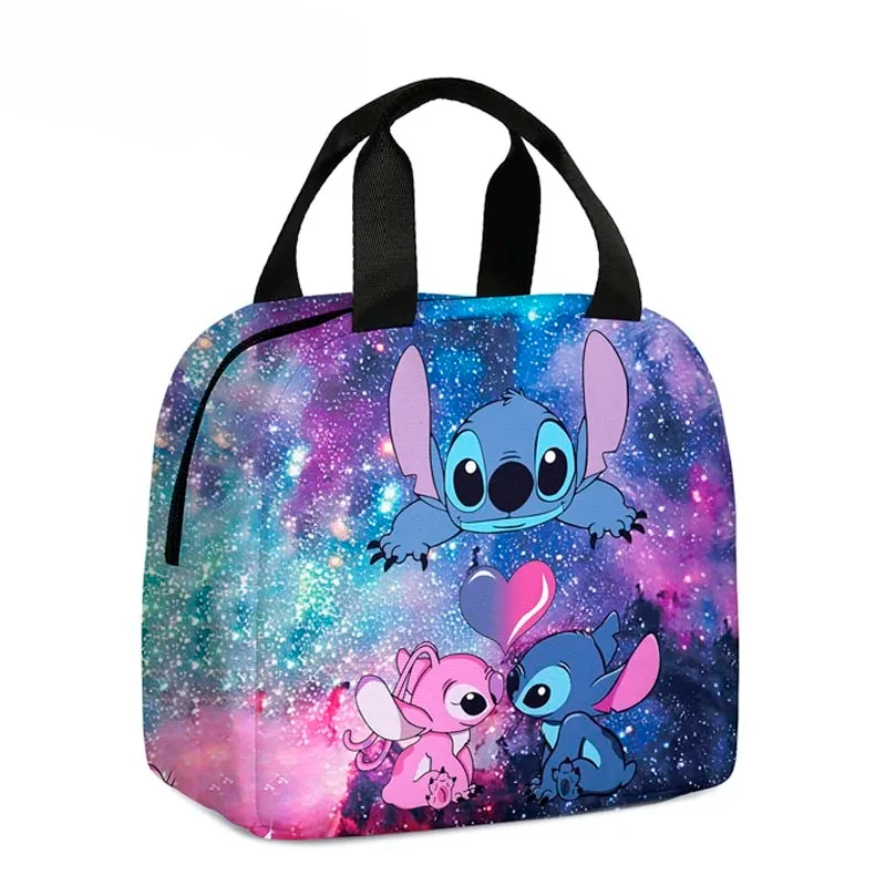 

Oxford Cloth Lunch Bag for Children Stitch Waterproof Insulated Outdoor Picnic Storage Box Cartoon Girls Handbag