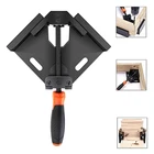 Угловой зажим 90 градусов, инструмент с одной ручкой, угловой зажим из алюминиевого сплава, деревообрабатывающая рама, прямоугольный зажим для папки, 12 шт.