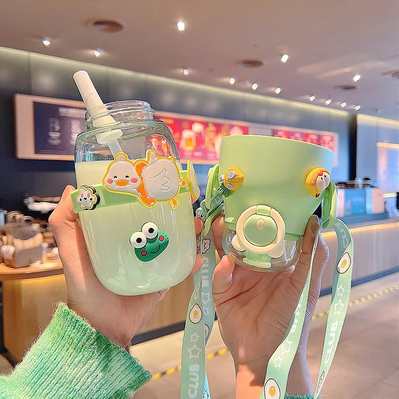 Большая чашка для живота Спортивная бутылка воды с соломинкой портативная