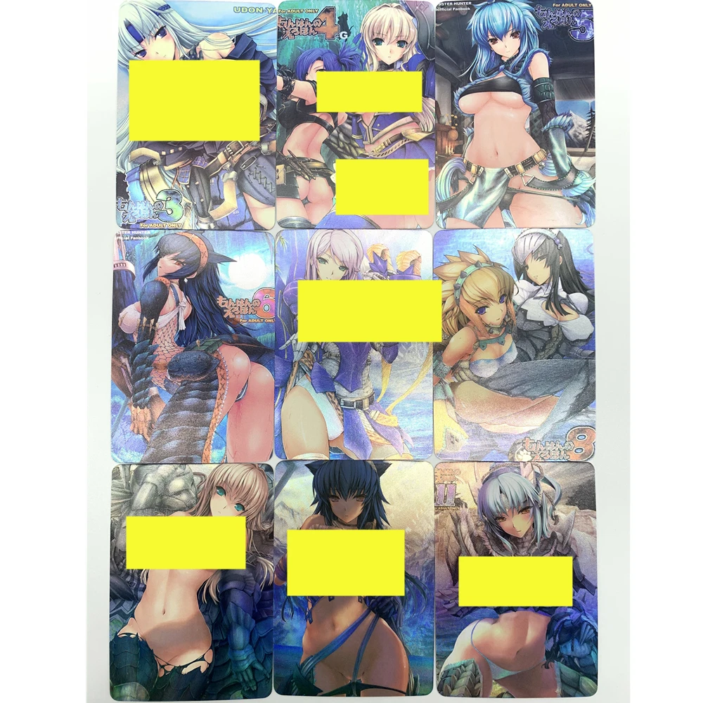 

14 шт./компл. из серии Sexy MONSTER HUNTER Двусторонняя карточка хобби аниме карточка сексуальная обнаженная цветная игрушка хобби коллекционная кар...