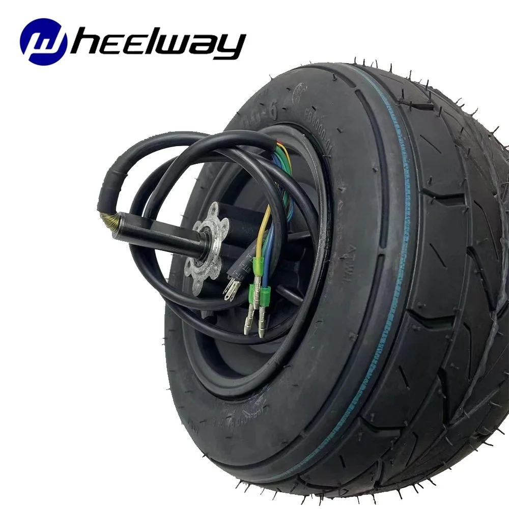 

10 Inch 54V 60H 1200r/m 40N.M BLDC Citycoco Hally Motor 10x6.00-6 Wide Tire hub Motor Single Shaft Motor for Balance Scooter