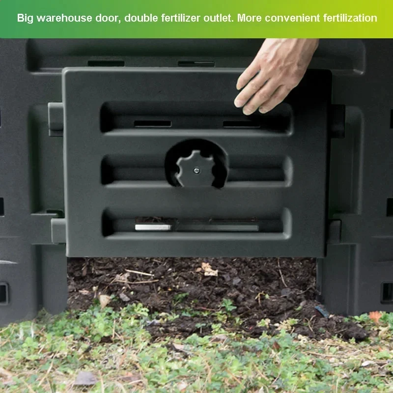 300/л полипропиленовый компостный ящик для сада двора компостная коробка листья