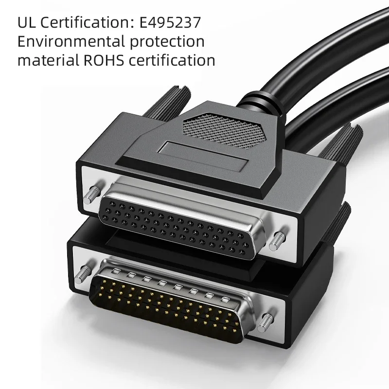 Удлинитель DB44 из чистой меди двойной экранированный штекер-гнездо 44 контакта