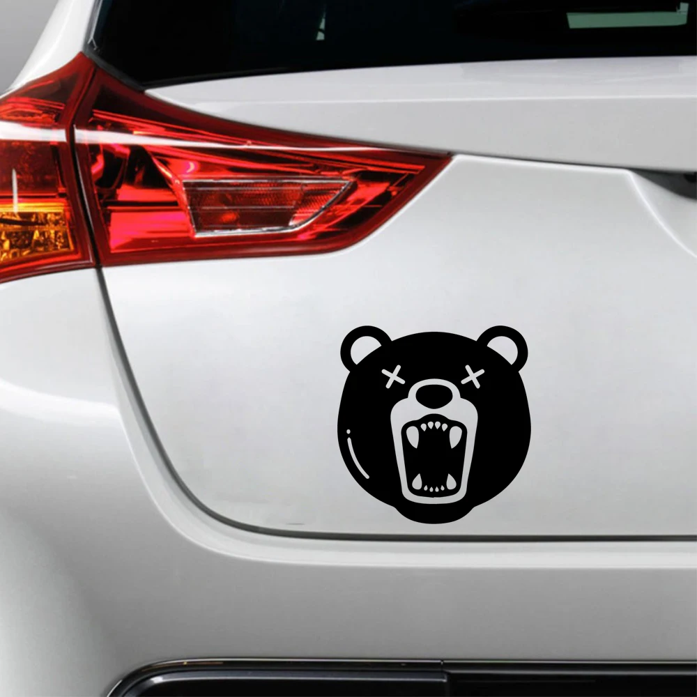 

Car Stickers Personality Fun Angry Bear Vinyl Car Motorcycle Bumper Body Window Decoration Decal,15CM*15CM