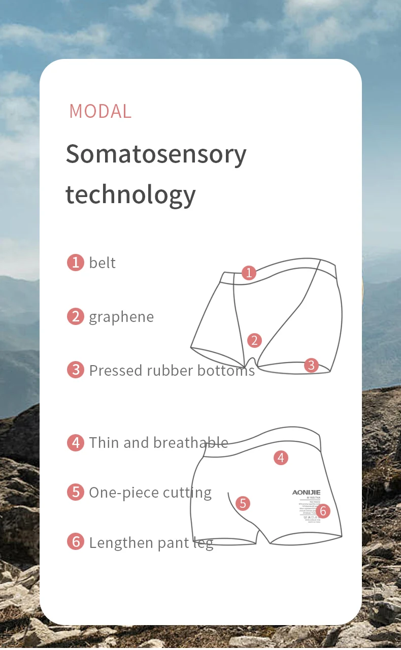 AONIJIE 3Pcs/Set E7005 Women Sport Quick Drying Underwear Breathable Female Boxer Micro Modal Briefs Mixed Color