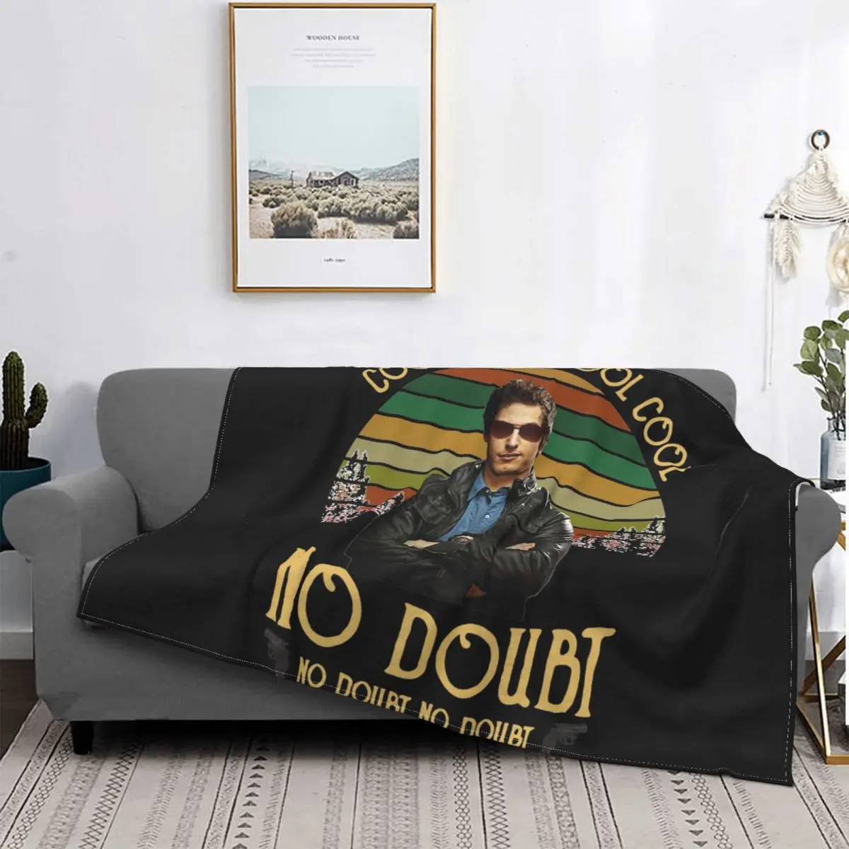 

Jake Peralta Brooklyn Nine-Nine Cool No Doubt Blanket Luxury Bedspread Microfiber Sofa Dedicated Camping Blanket