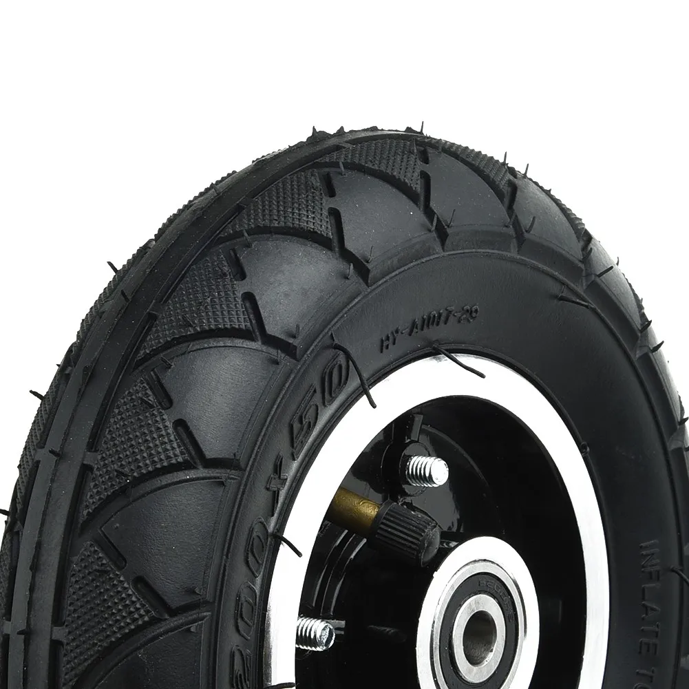 

Electric Scooter Tyre Tire Inner Tube Set Pneumatic 8 Inch W/ Wheel Hub Bearing Rubber +Aluminum Alloy Scooters Accessories