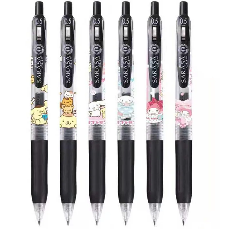 

Kawaii Sanrioed Anime Cartoon series HelloKitty Cinnamoroll mymelody cute Fashion creative limited black gel pen study stationer