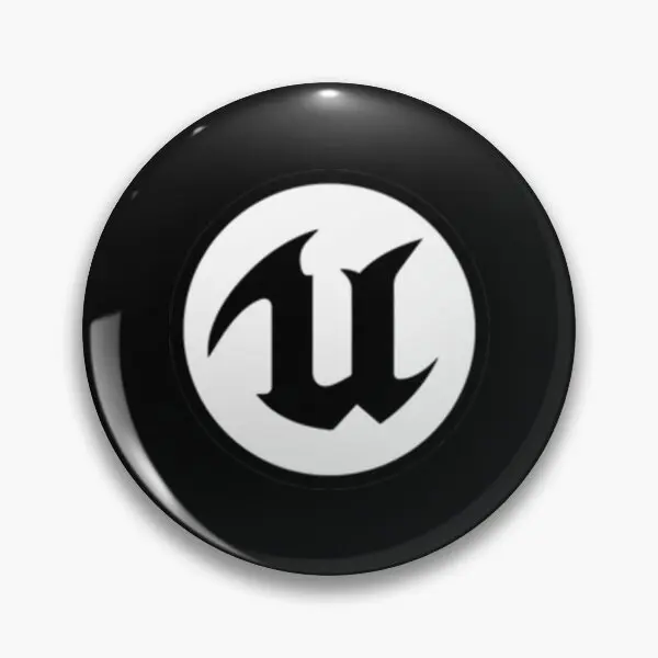 

Unreal Engine Logo Premium Soft Button Pin Badge Hat Clothes Gift Cartoon Lapel Pin Metal Funny Decor Brooch Collar Lover Women