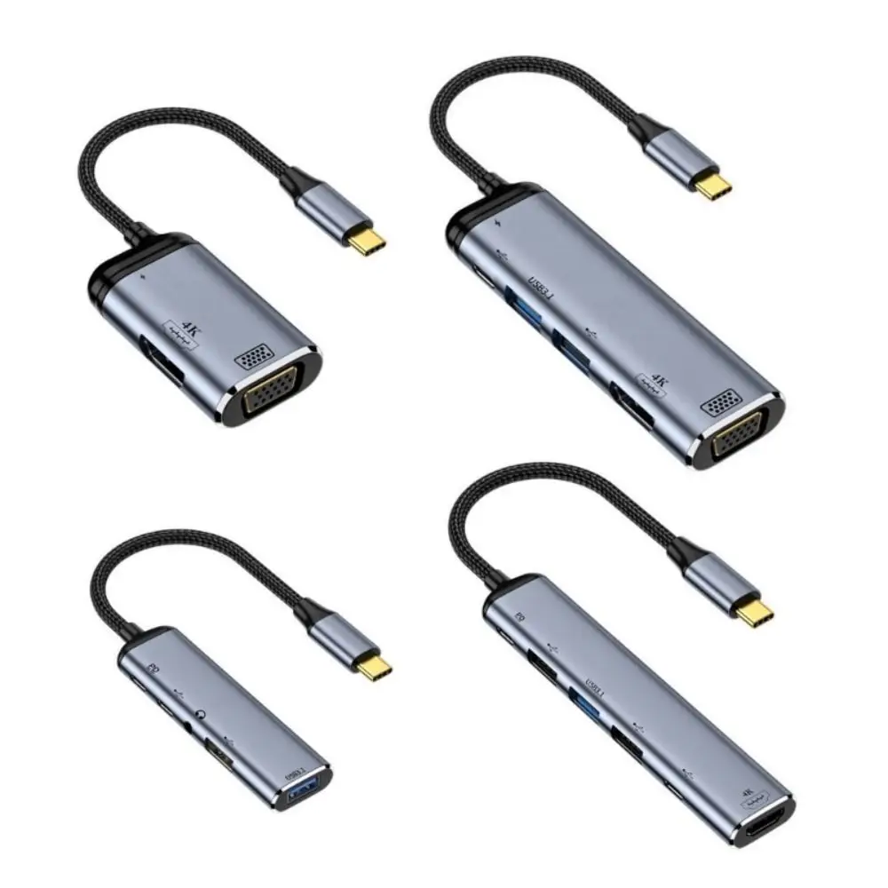 

USB-концентратор с портами типа C на 4K HDMI, USB 3,0